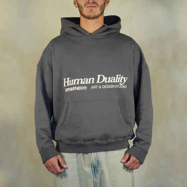 Grey Hoodie "Human Duality"