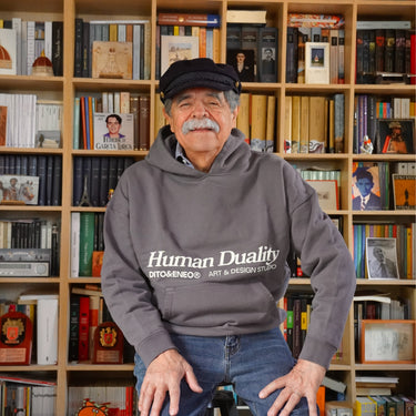 Grey Hoodie "Human Duality"