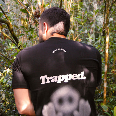 "Trapped."